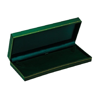Paper Covered Small Pearl Box With Gold Accent