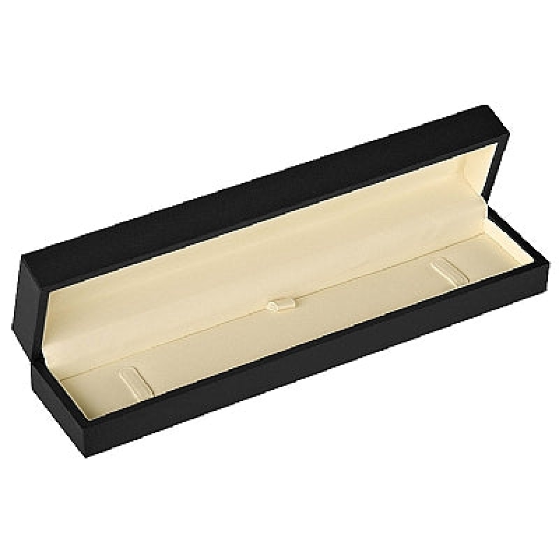 Matte Paper Covered Bracelet Box With Cream Leatherette Interior