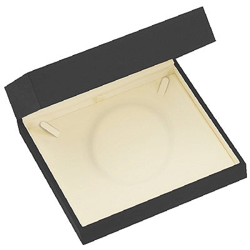 Matte Paper Covered Large Set Box With Cream Leatherette Interior