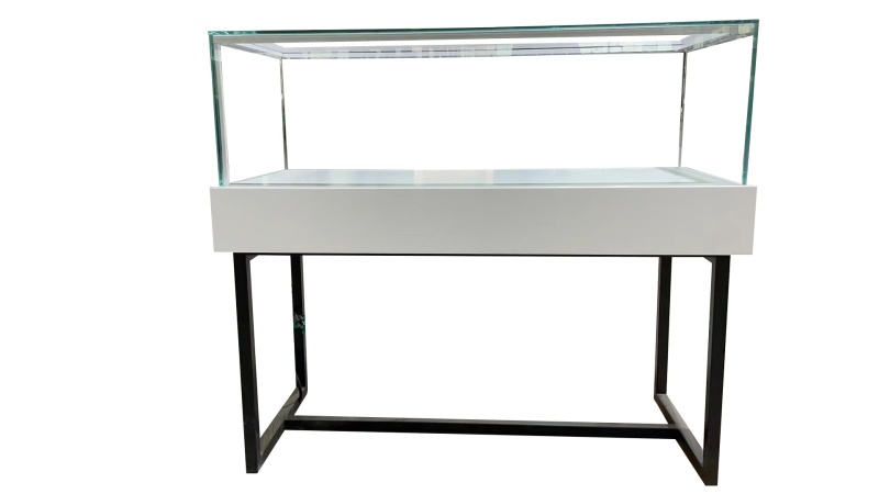 Aluminum Framed Jewelry Display Showcase - 47 1/4" X 21 1/2" X 41 1/4"