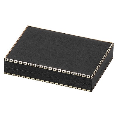 Leatherette Pearl & Necklace Box With Matching Insert And White Window