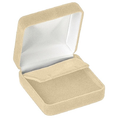 Velour Clip Earring Box With White Sleeve - Dawn Rose