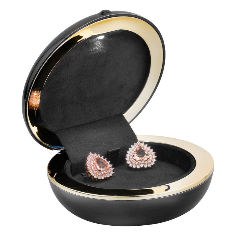 The Powder Collection Pendant Or Earring Box With Led Light - Gunmetal