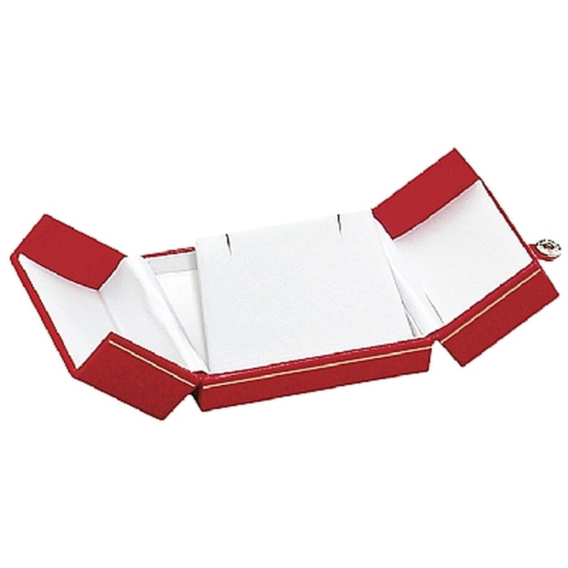 Paper Covered Pendant Or Earring Box With Matching Insert