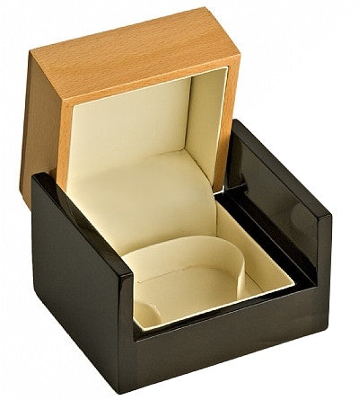 Wooden Bangle Jewelry Box - Natural/Brown