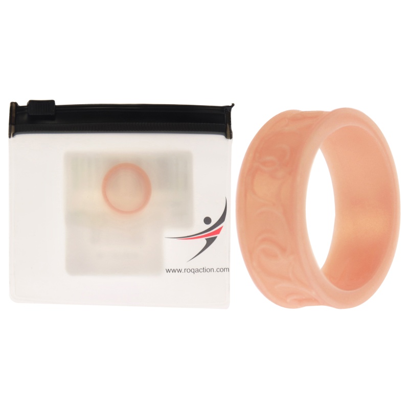 Silicone Wedding Flower Ring - Rose Gold By Roq For Women - 6 Mm Ring
