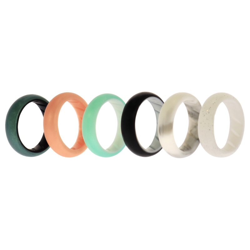 Silicone Wedding Br Solid Ring Set - Aque By Roq For Women - 6 X 5 Mm Ring