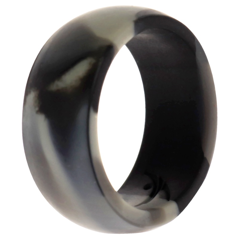 Silicone Wedding Ring - Black-Camo By Roq For Men - 8 Mm Ring