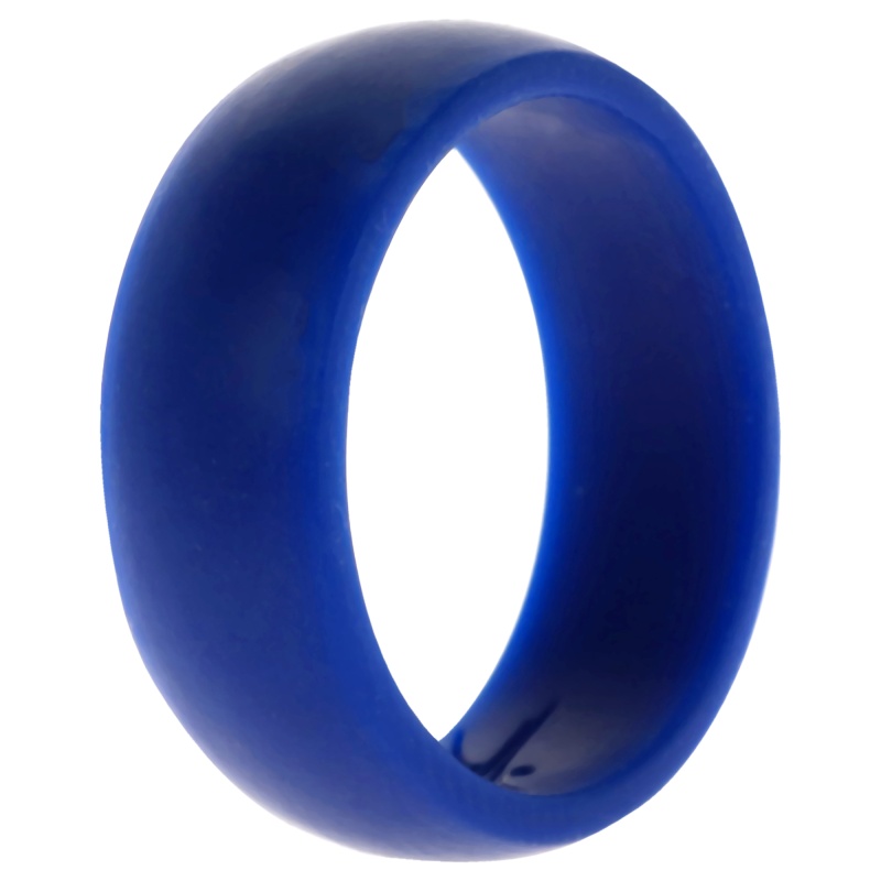 Silicone Wedding Ring Dome Style - Blue By Roq For Men - 12 Mm Ring