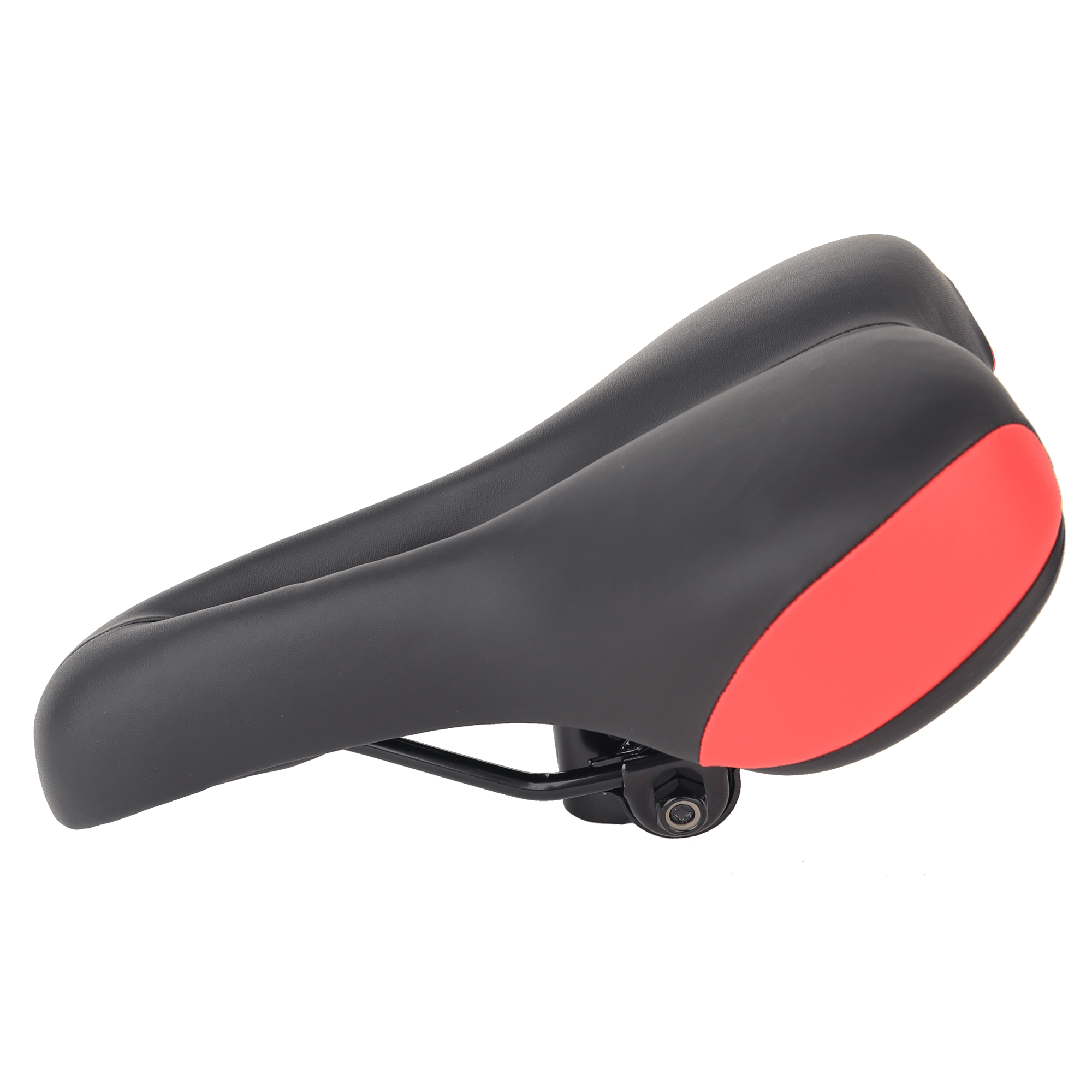 Comfort Sport Saddle Black and Red with Clamp
