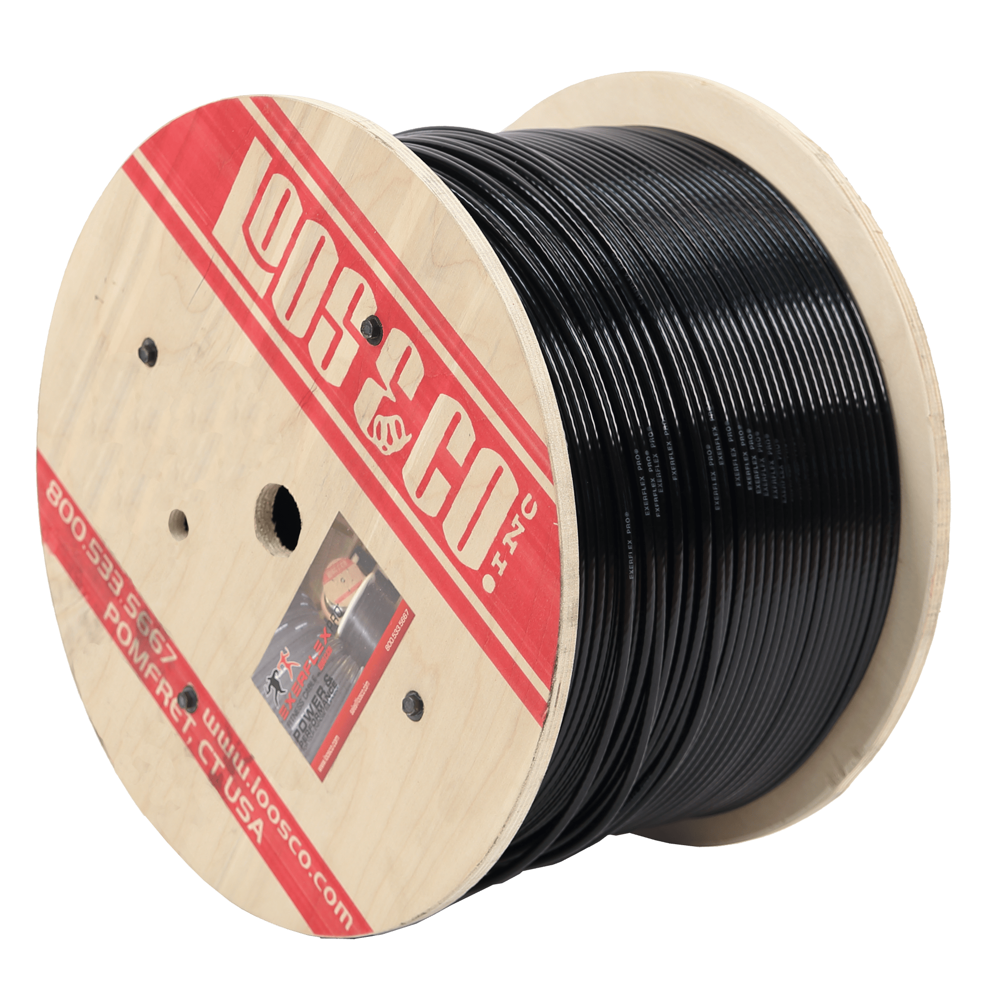 Exerflex Pro Cable 1/4" Black Nylon Coating