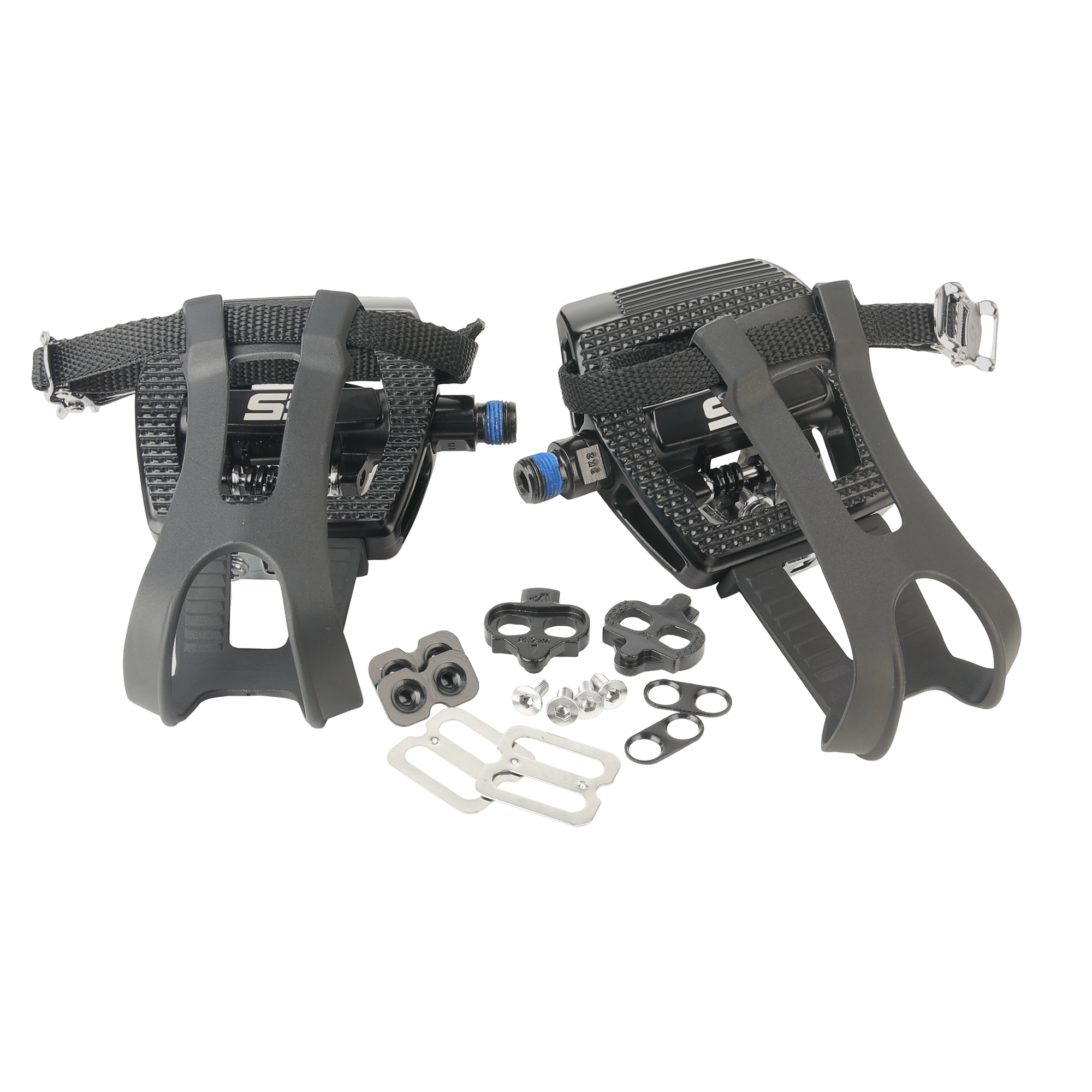 9/16" ICG Bike Pedals for SPD & Toe Clip