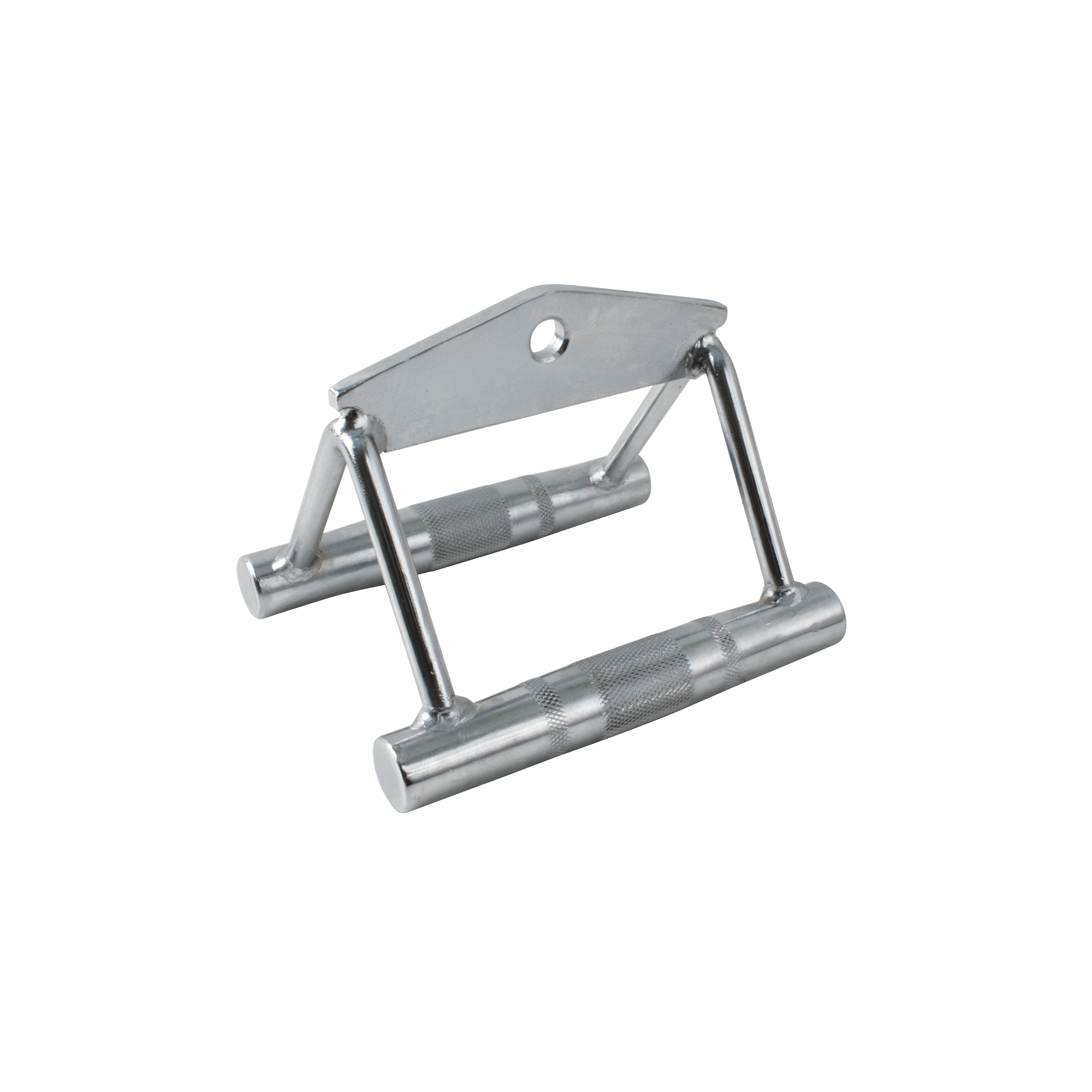 Seated Row Double-D Handle with Contoured Knurled Grips