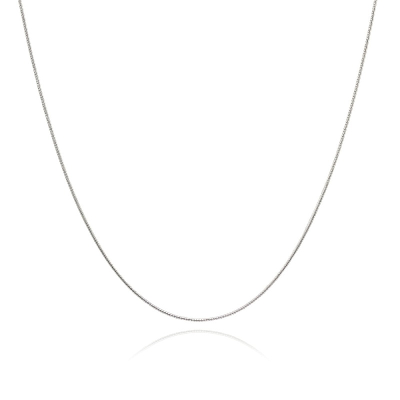Sterling Silver Italian .75Mm Snake Chain Necklace, 24 Inches