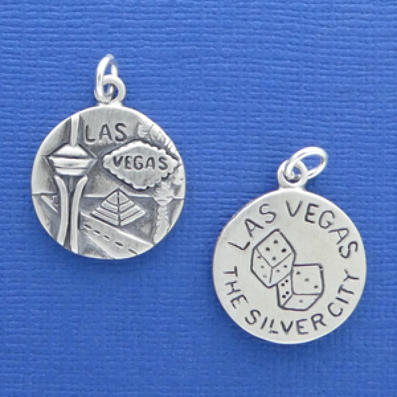 Las Vegas Charm Sterling Silver