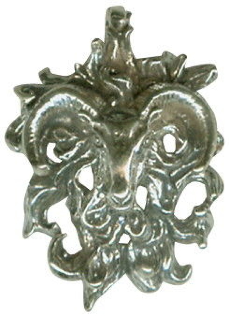 Astrology Zodiac Sign Charm Aries 3D Sterling Silver Charm Pendant