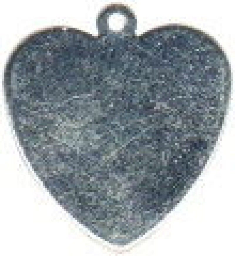 Heart 18Mm Sterling Silver Charm Add Personalized Engraving