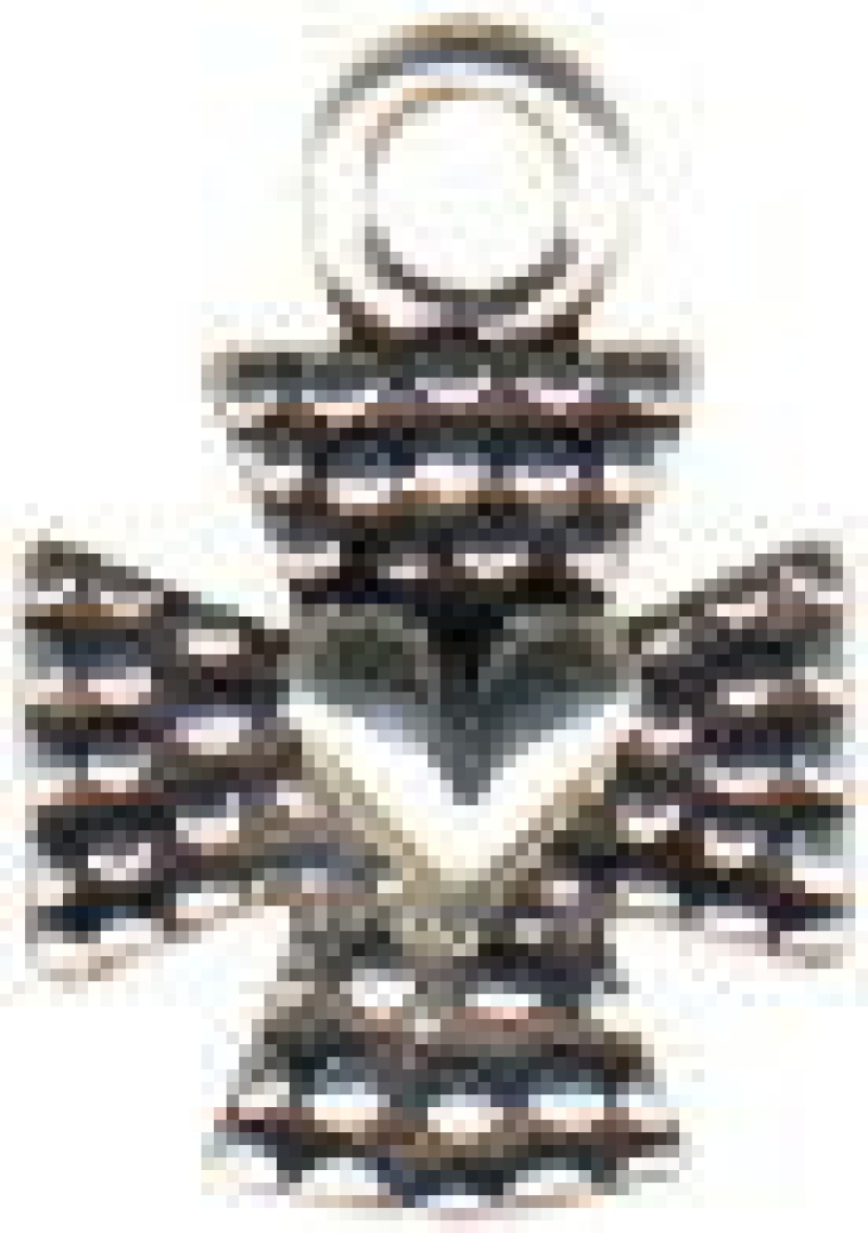 Cross With Heart Sterling Silver Charm Pendant