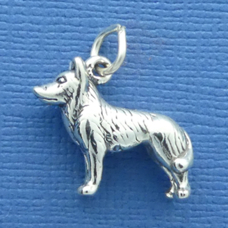 Husky Charm Sterling Silver
