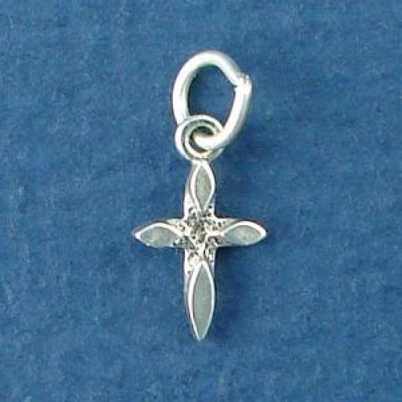 Cross Sterling Silver Mini Charm Pendant