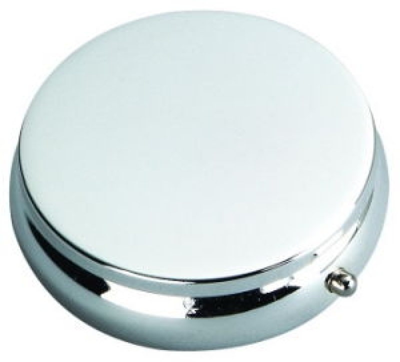 Round Pill Box In Silver