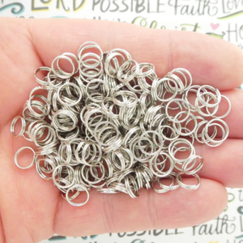Split Rings 8Mm 22 Gauge Bulk Pack Of 200
