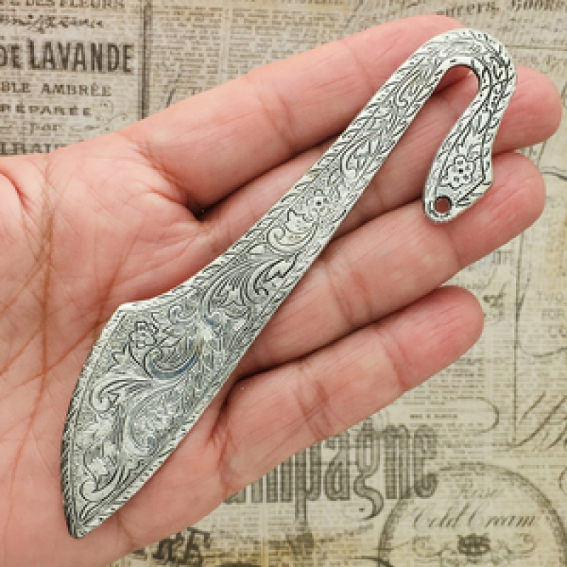 Silver Shepherd Hook Bookmarks Wholesale With Engraving