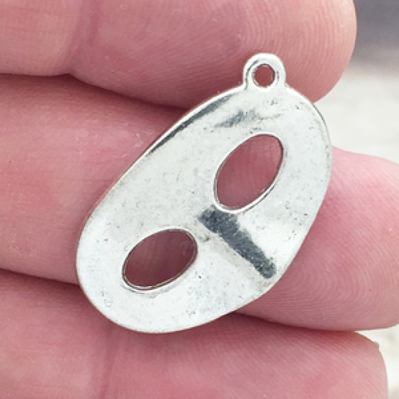 Mask Charms For Jewelry Making Silver Pewter