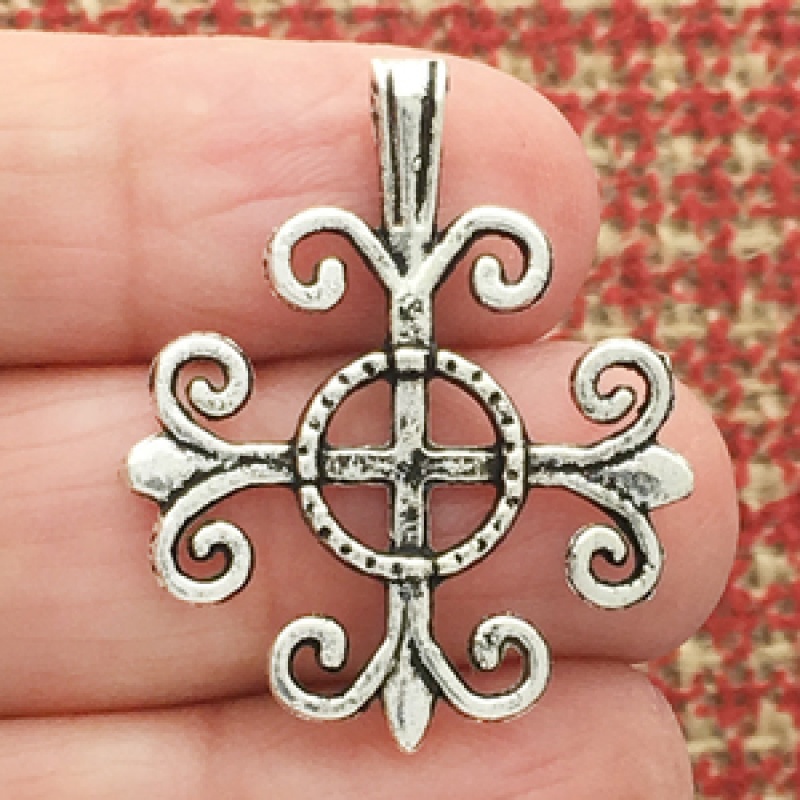 Orthodox Cross Pendant Wholesale In Silver Pewter