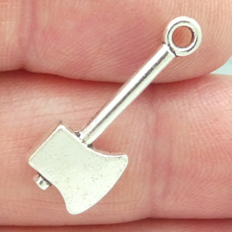 Axe Charm In Silver Pewter