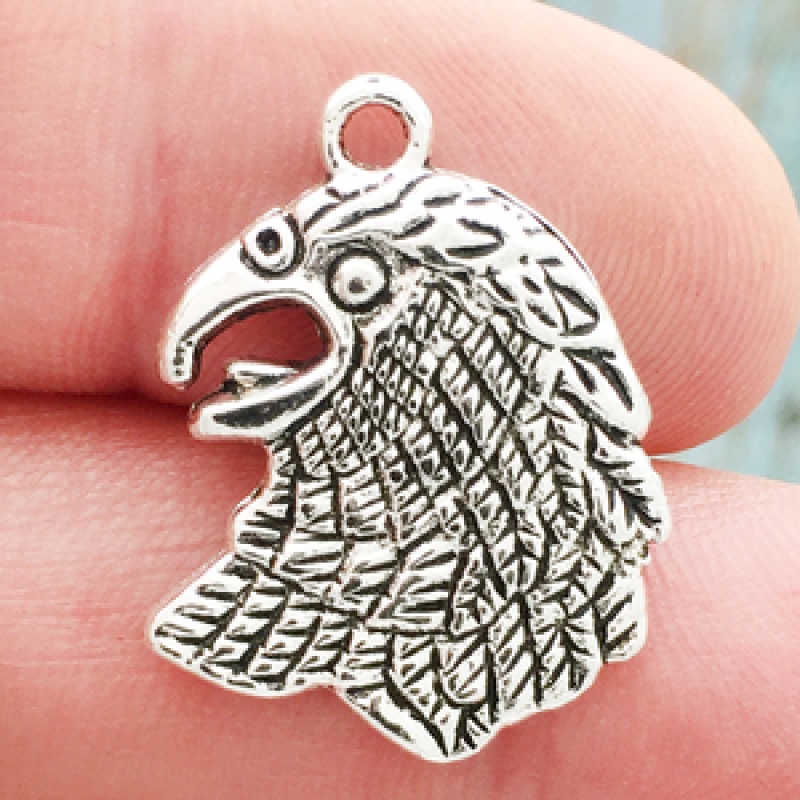 Falcon Charms Wholesale In Silver Pewter