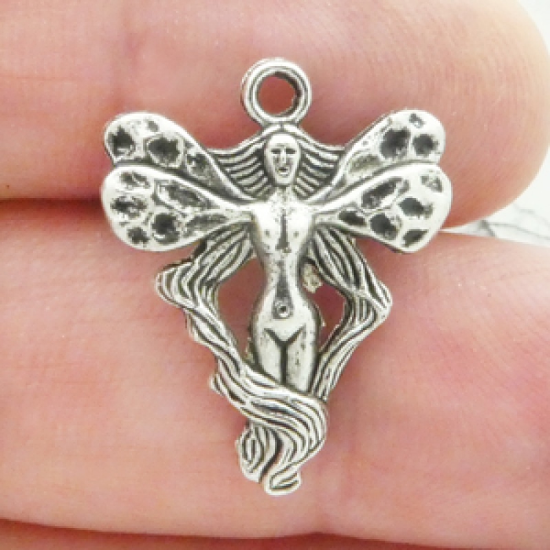 Fairy Charms Bulk In Antique Silver Pewter