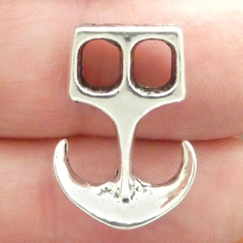 Anchor Charms Wholesale In Silver Pewter