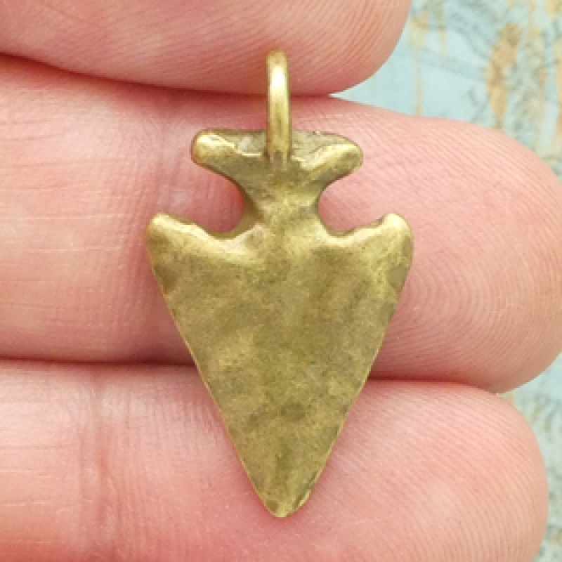 Bronze Arrowhead Charms Wholesale In Pewter