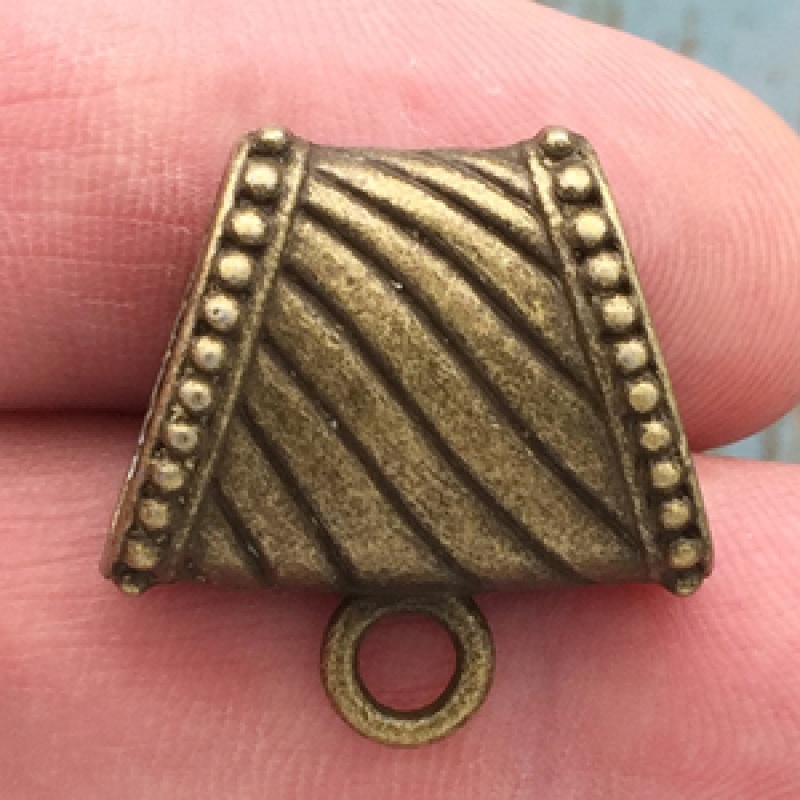 Large Jewelry Bail Bulk In Bronze Pewter