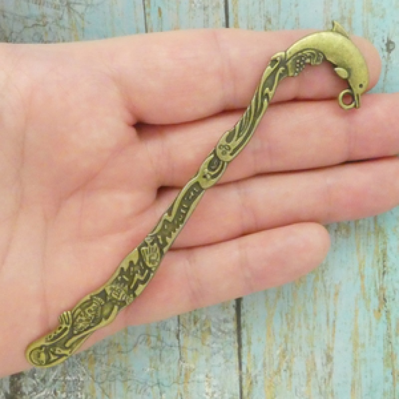 Dolphin Bookmarks Bulk In Antique Bronze Pewter
