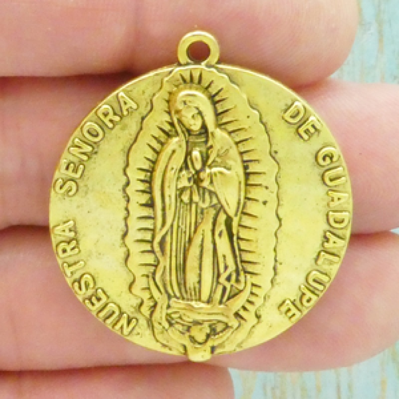 Our Lady Of Guadalupe Medals Wholesale Gold Pewter