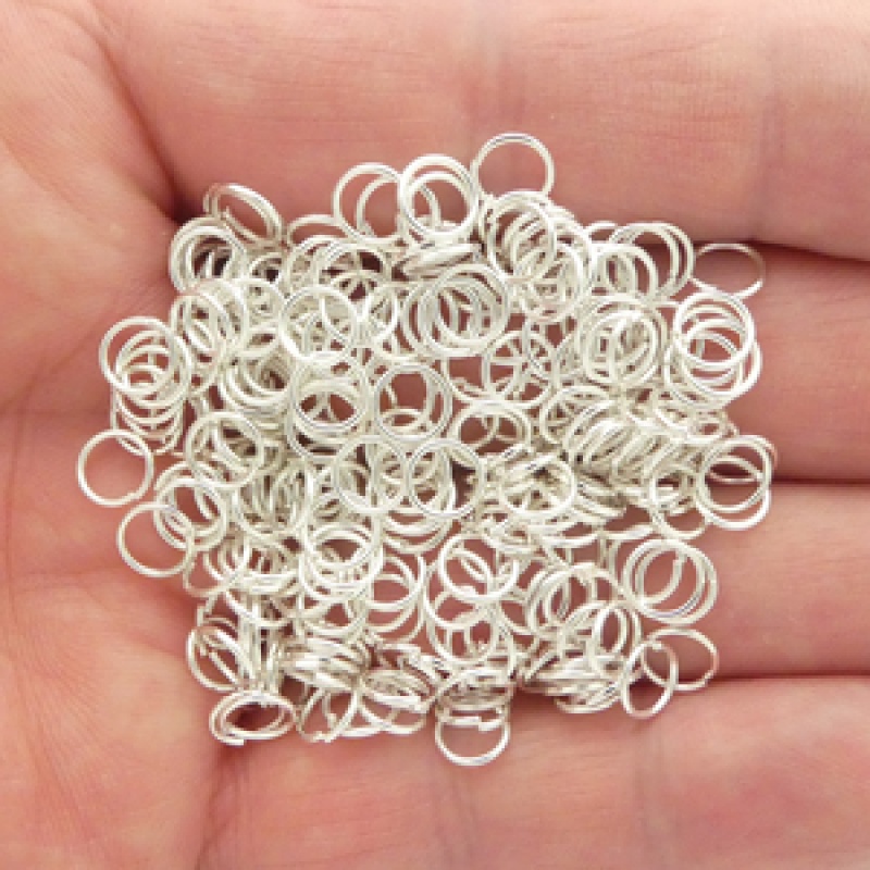 Silver Plated Open Jump Rings 6Mm 22 Gauge Bulk Pack Of 250