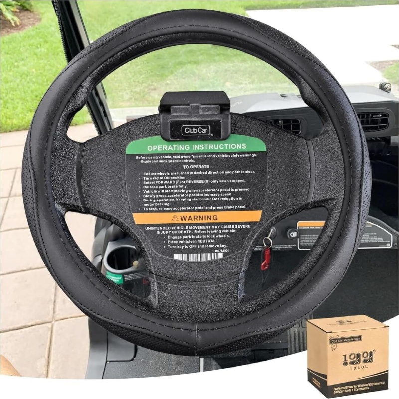 10L0l Golf Cart 14" Steering Wheel Cover For Club Car Ds Precedent And Yamaha Models