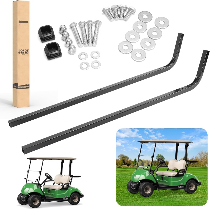 10L0L Front Roof Support Brackets for Yamaha Drive2 Golf Carts