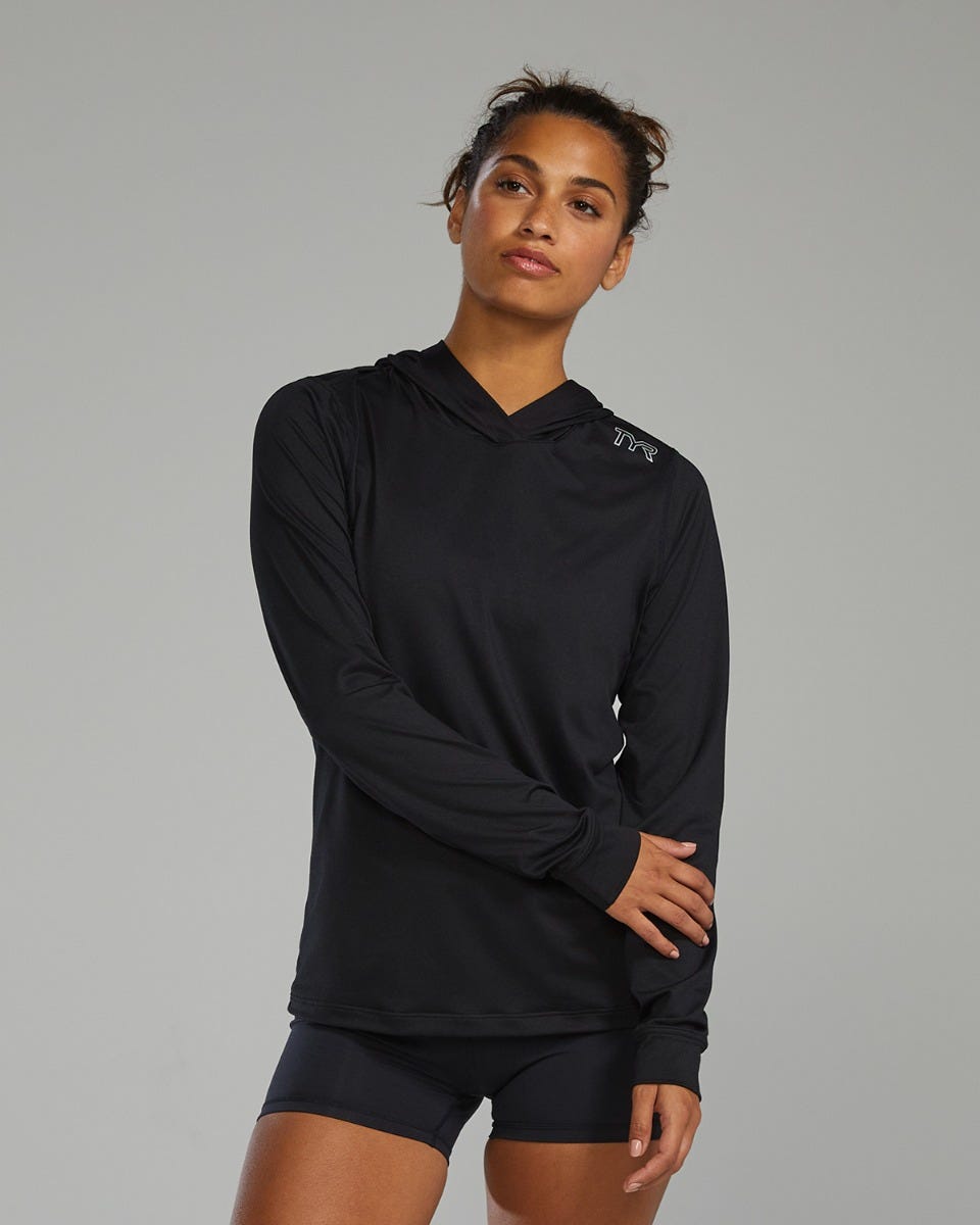 Sls Women's Tech Performance Hoodie - Solid / Heather Grey