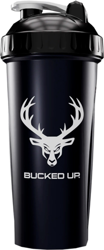 Bucked Up Shaker 28Oz Black & White